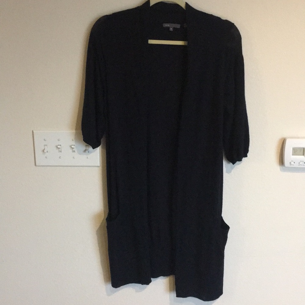 Vince 100% cashmere navy cardigan